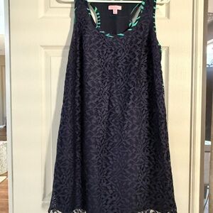 Lilly Pulitzer Black and Green Dress